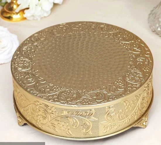 16 inch top gold cake stand